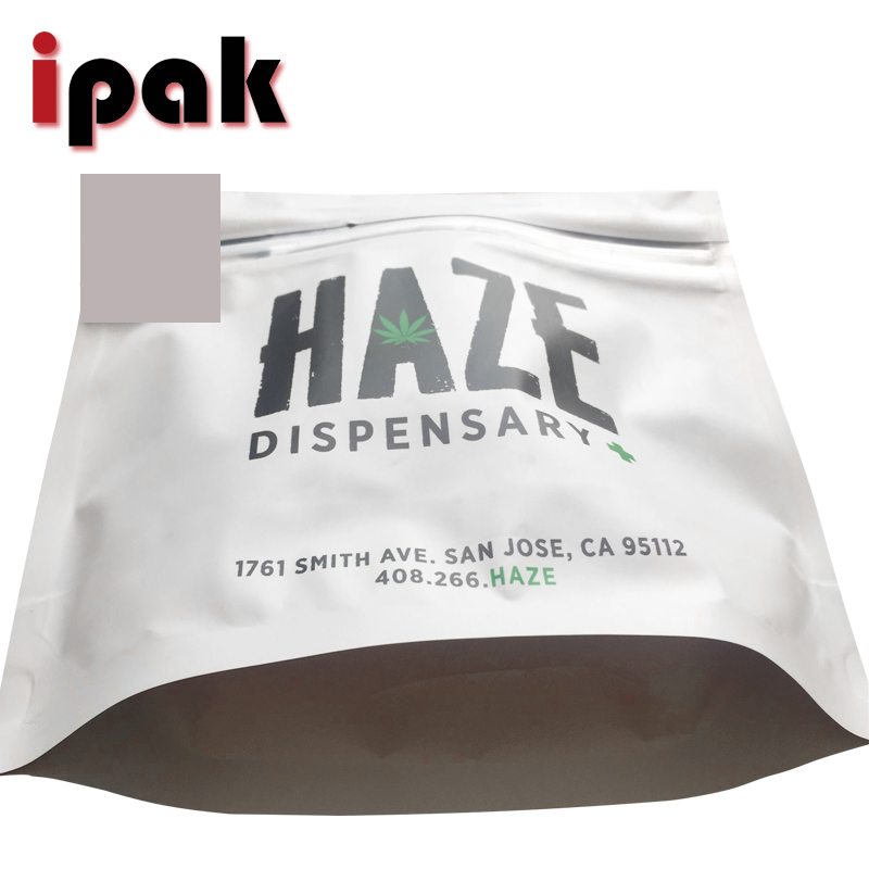 Custom Printed Stand Up Foil Child Proof Exit Bag For Tobacco