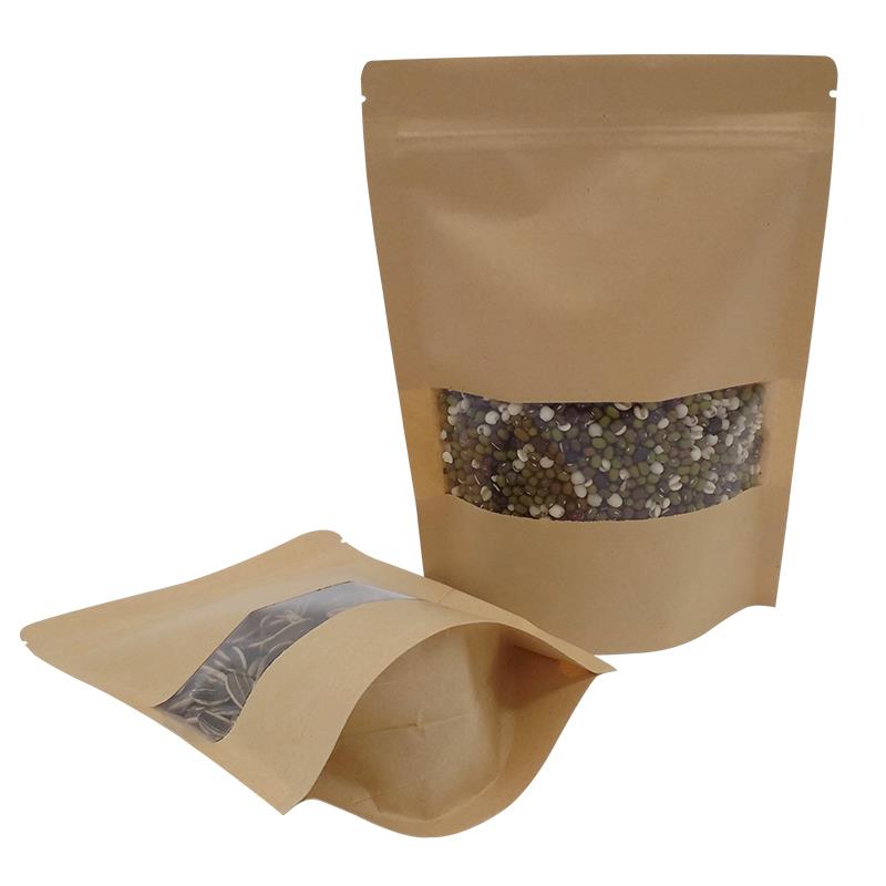 kraft paper bags with window