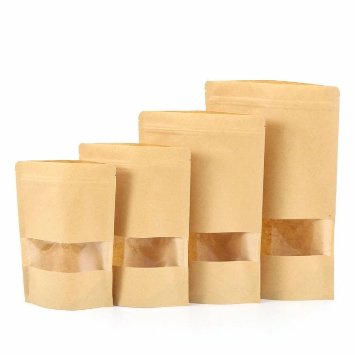 Stock Kraft Paper Bags With Window