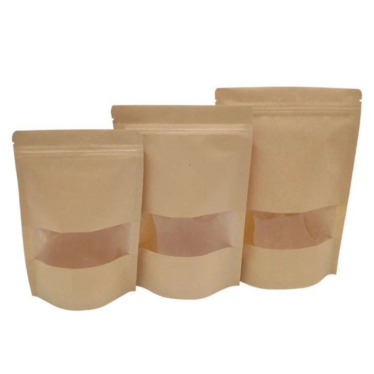 Stock Kraft Paper Bags With Window